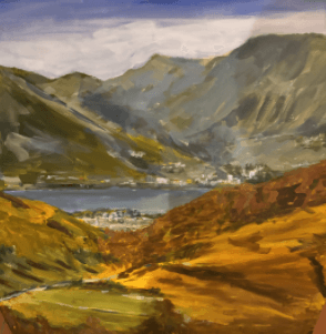 Vista del golfo di Lugano da Corticiasca